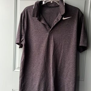NWOT Nike golf shirt charcoal grey dri-fit